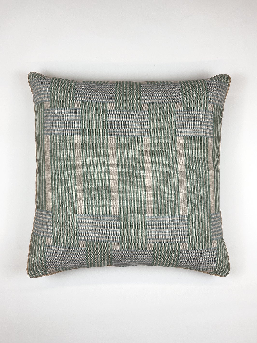 roman holiday woven throw pillow by barbie caribbean blue