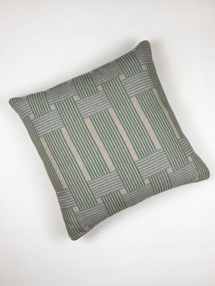 roman holiday woven throw pillow by barbie caribbean blue
