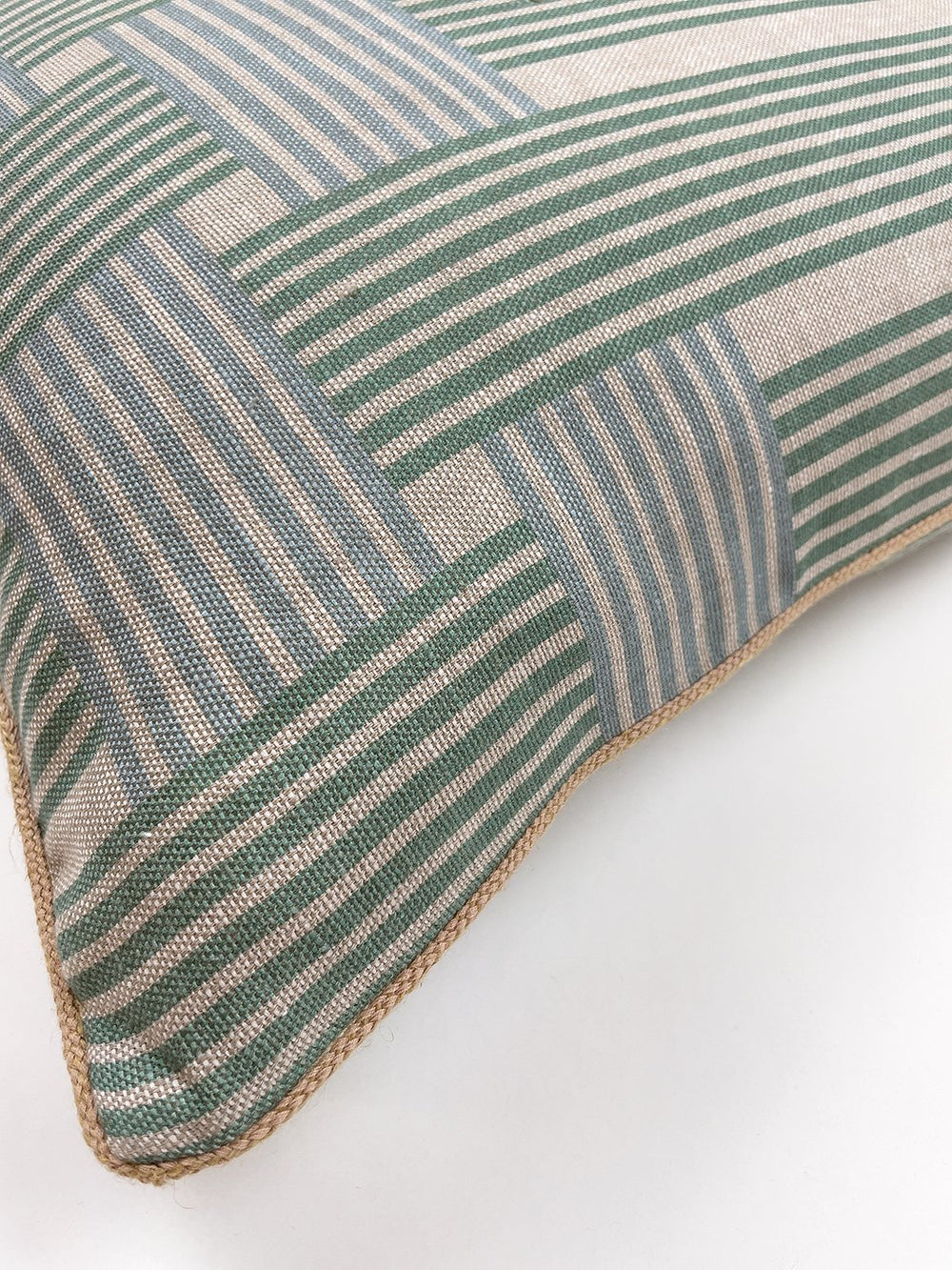 roman holiday woven throw pillow by barbie caribbean blue