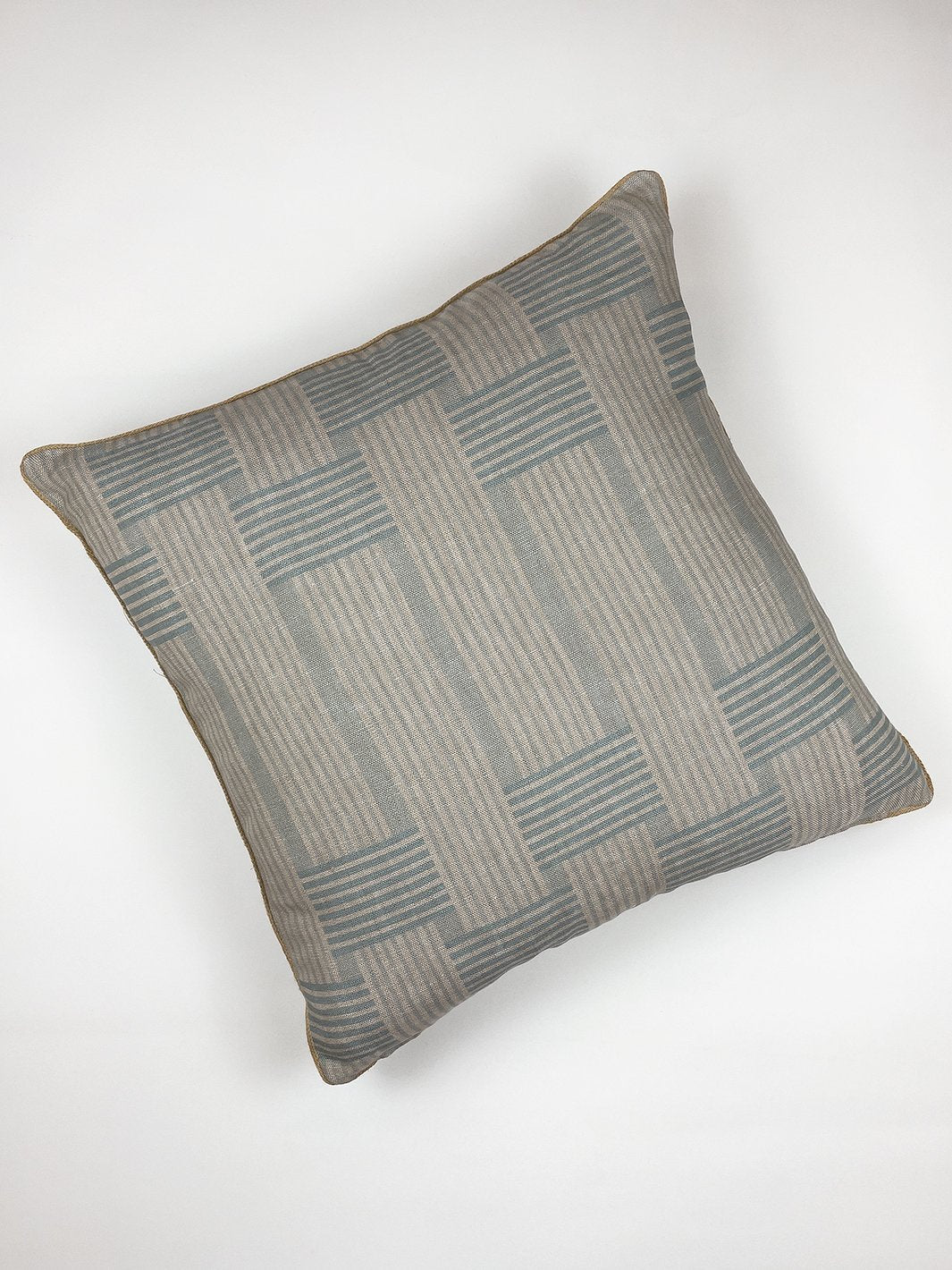 roman holiday woven throw pillow by barbie pale blue