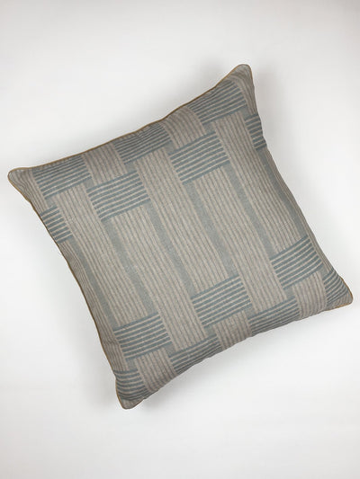 'Roman Holiday Woven' Throw Pillow by Barbie™- Pale Blue