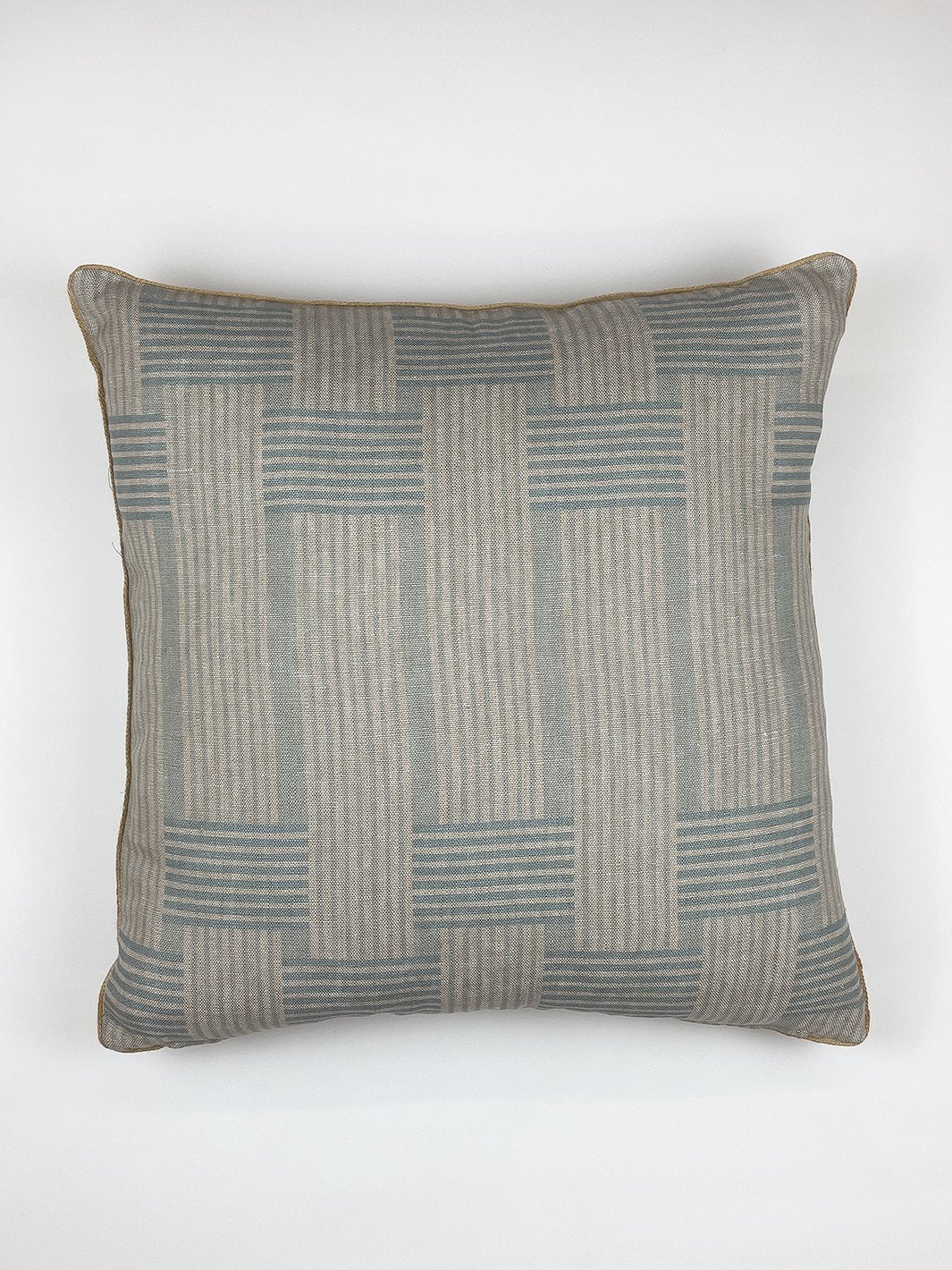 'Roman Holiday Woven' Throw Pillow by Barbie™- Pale Blue