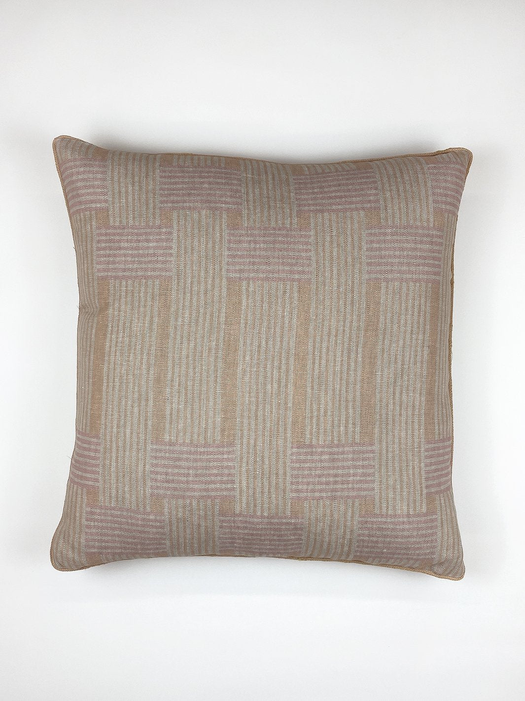roman holiday woven throw pillow by barbie peach