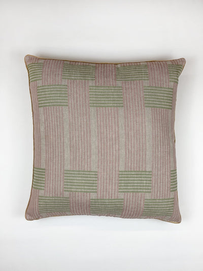 'Roman Holiday Woven' Throw Pillow by Barbie™ - Pink and Green