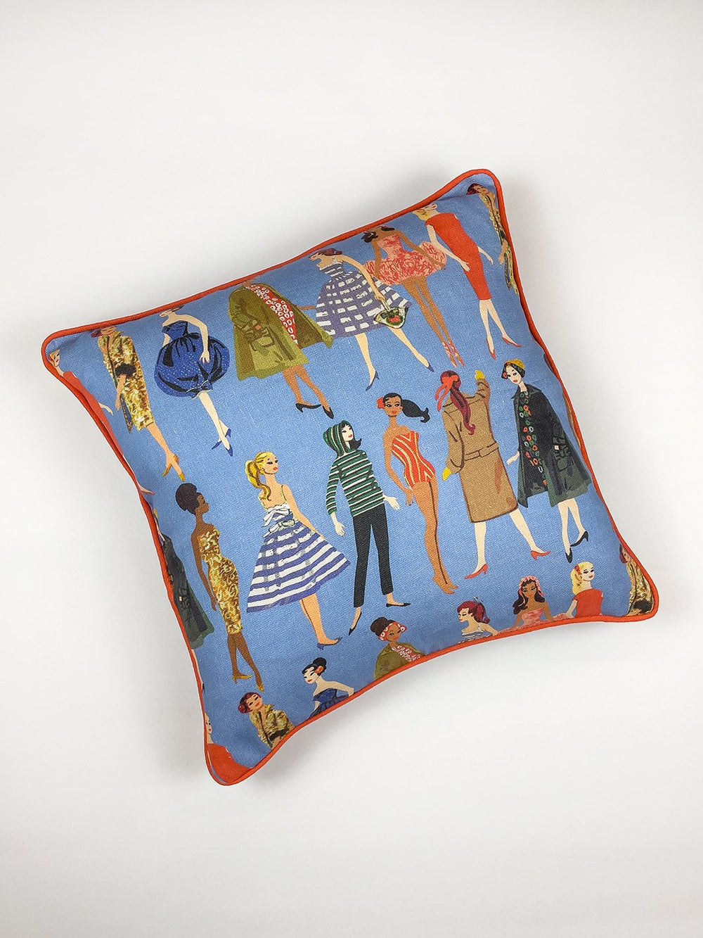 vintage illustration throw pillow by barbie violet