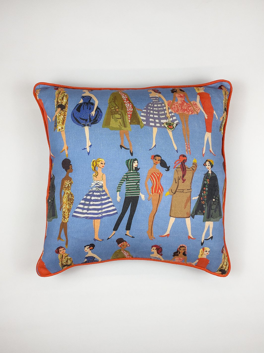vintage illustration throw pillow by barbie violet