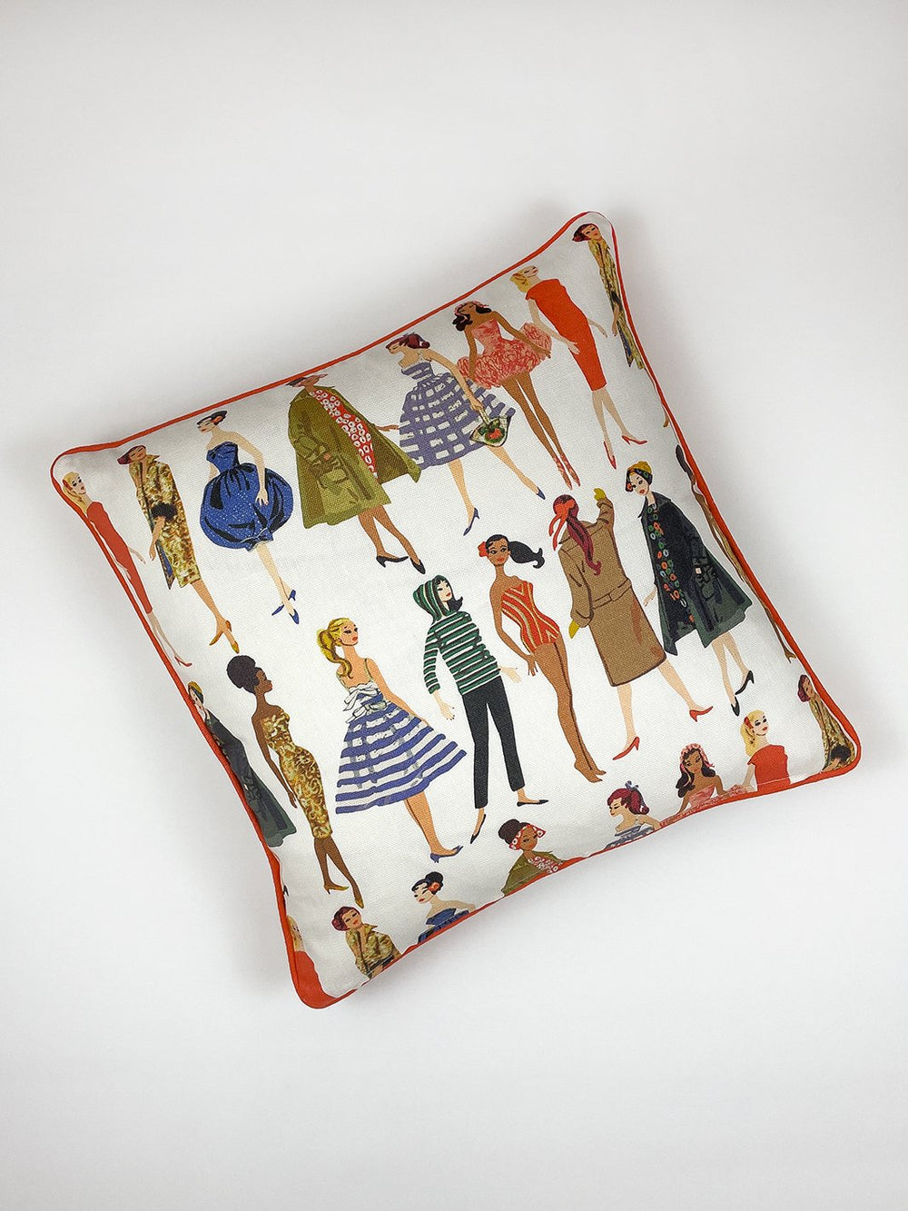 vintage illustration throw pillow by barbie white