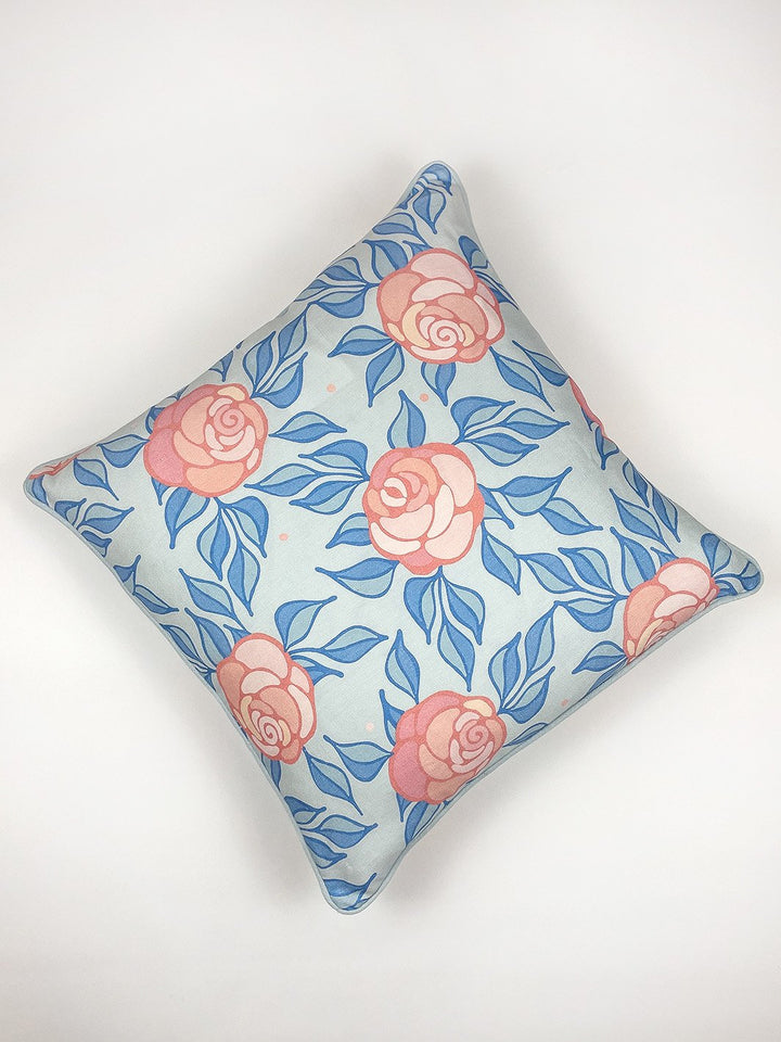 groovy floral throw pillow by barbie baby blue