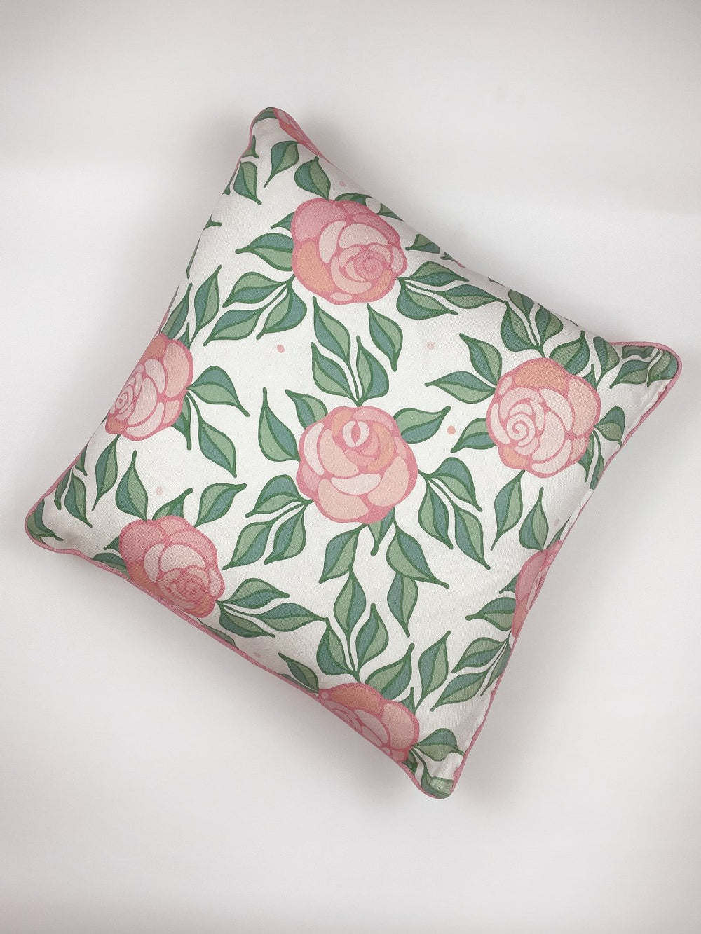 groovy floral throw pillow by barbie ballet slipper