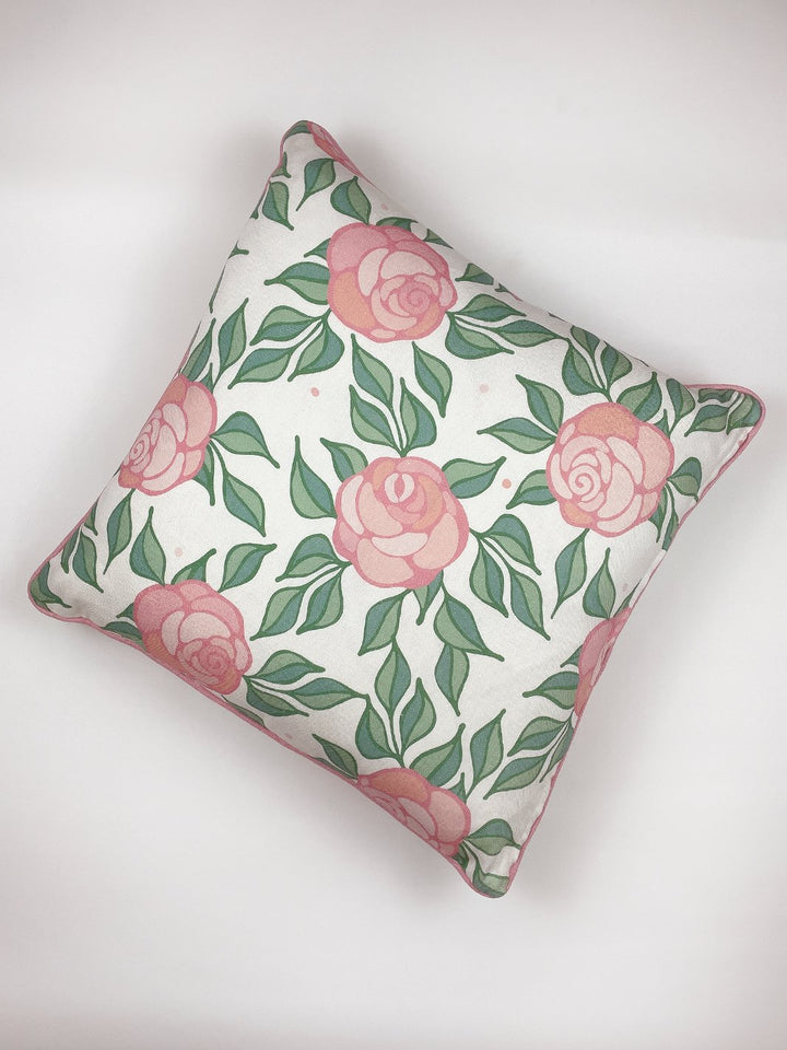 groovy floral throw pillow by barbie ballet slipper