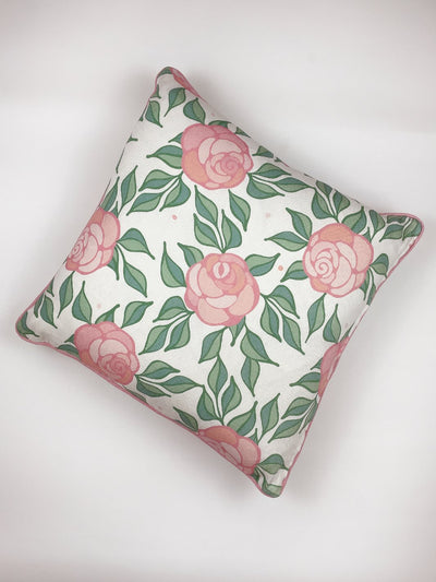 groovy floral throw pillow by barbie ballet slipper