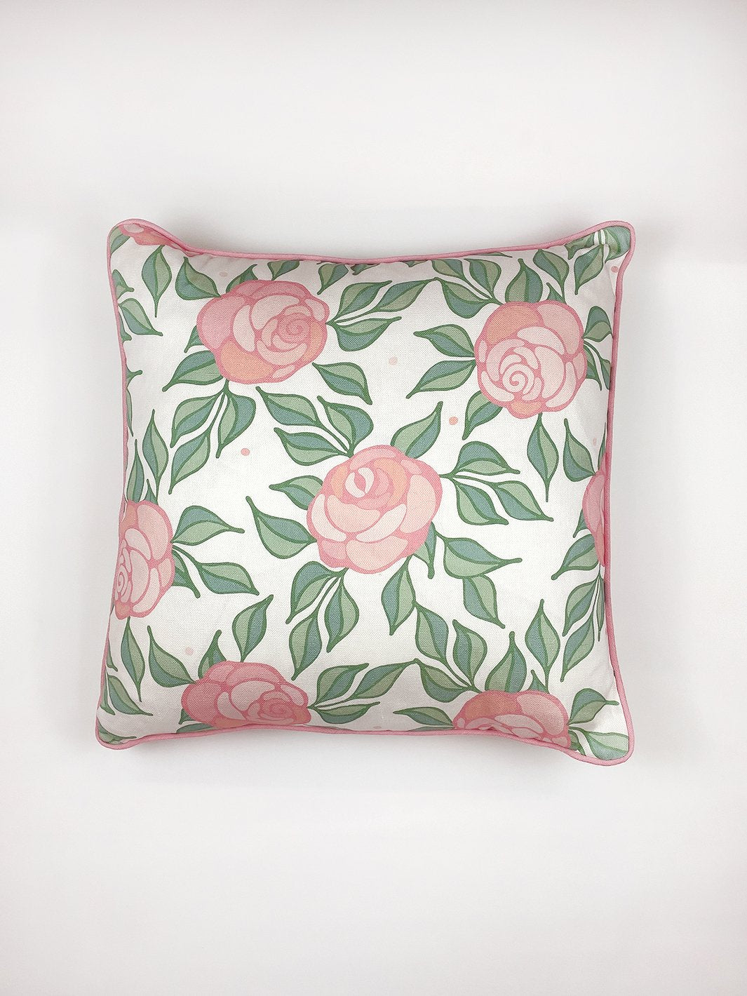groovy floral throw pillow by barbie ballet slipper