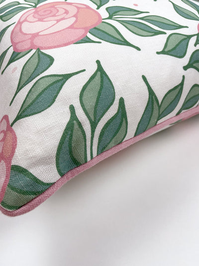 groovy floral throw pillow by barbie ballet slipper