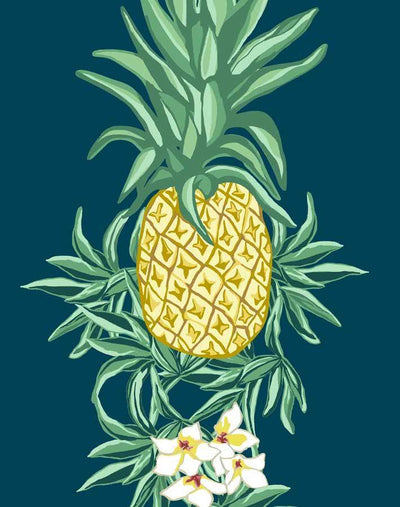 'Pineapple Express' Wallpaper by Nathan Turner - Indigo