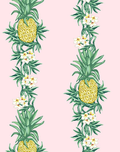 'Pineapple Express' Wallpaper by Nathan Turner - Pink