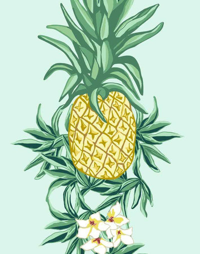'Pineapple Express' Wallpaper by Nathan Turner - Robins Egg