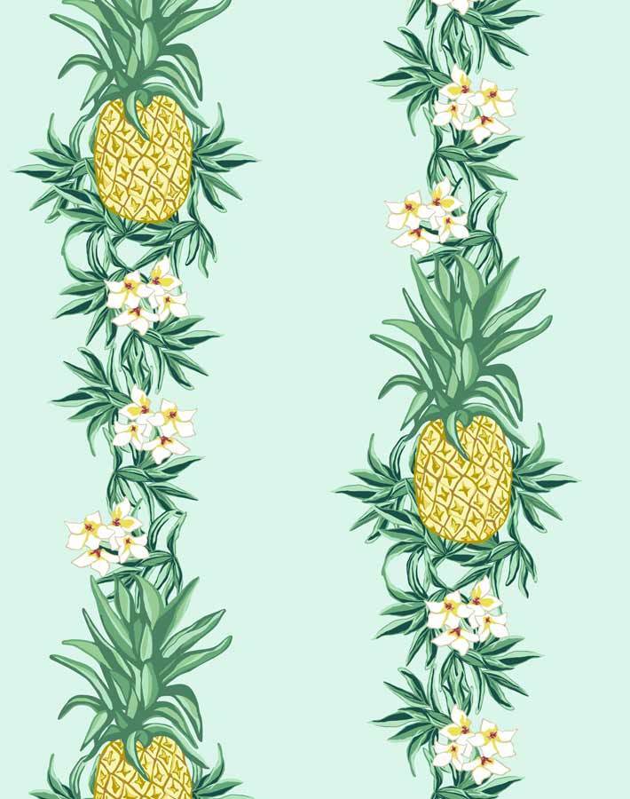 'Pineapple Express' Wallpaper by Nathan Turner - Robins Egg