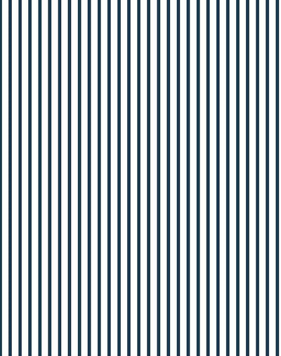 'Pinstripe' Wallpaper by Sugar Paper - Navy