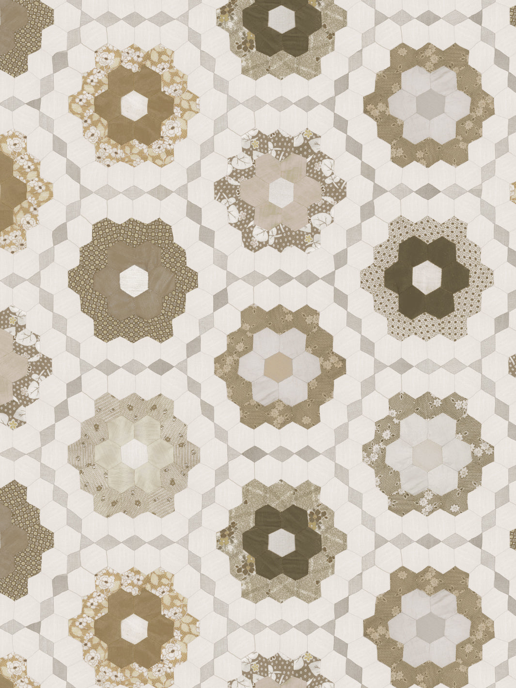pinwheel quilt wallpaper chris benz brown