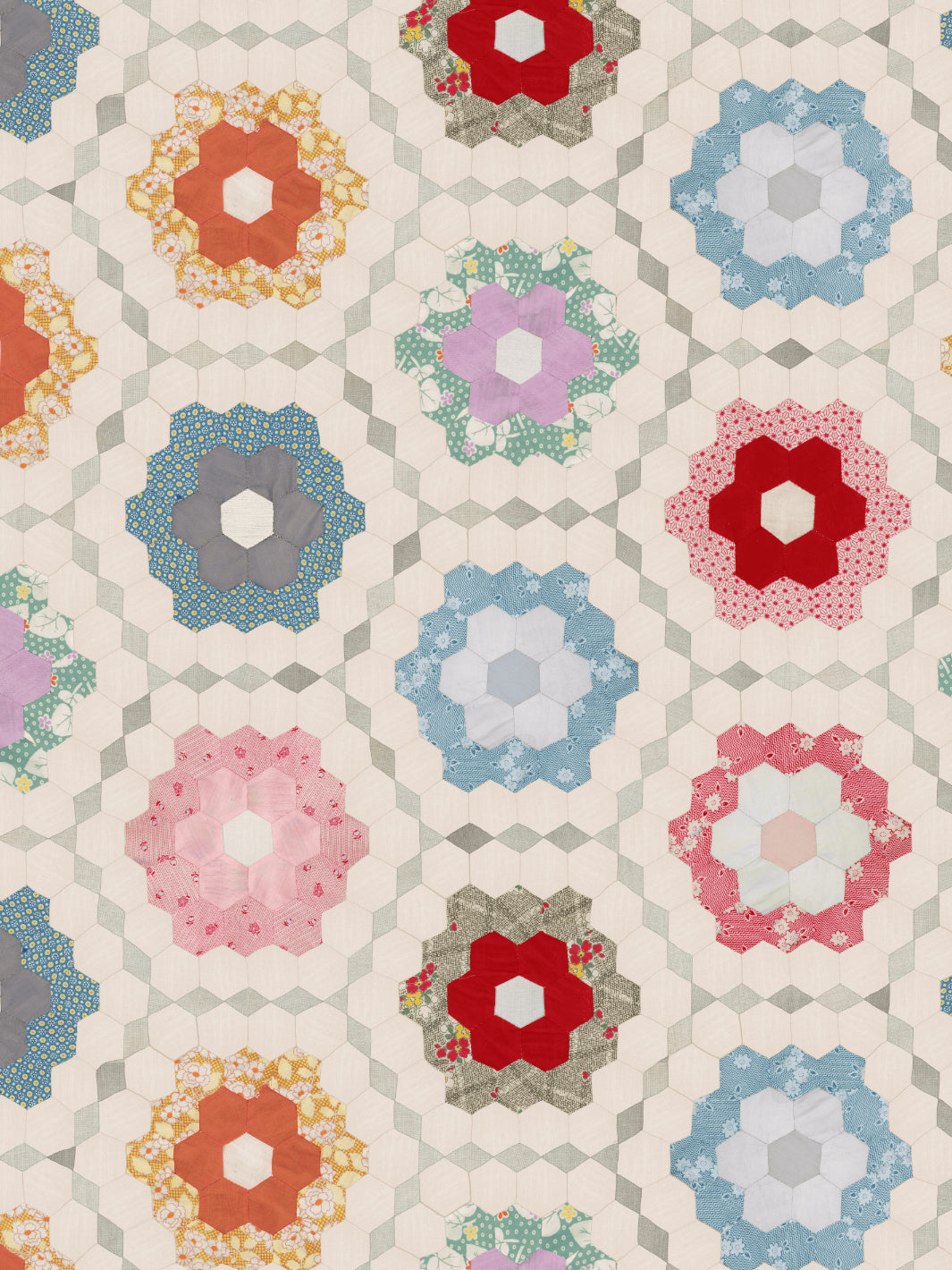 'Pinwheel Quilt' Wallpaper by Chris Benz - Multi