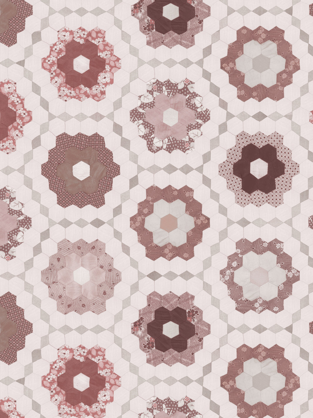pinwheel quilt wallpaper chris benz port wine