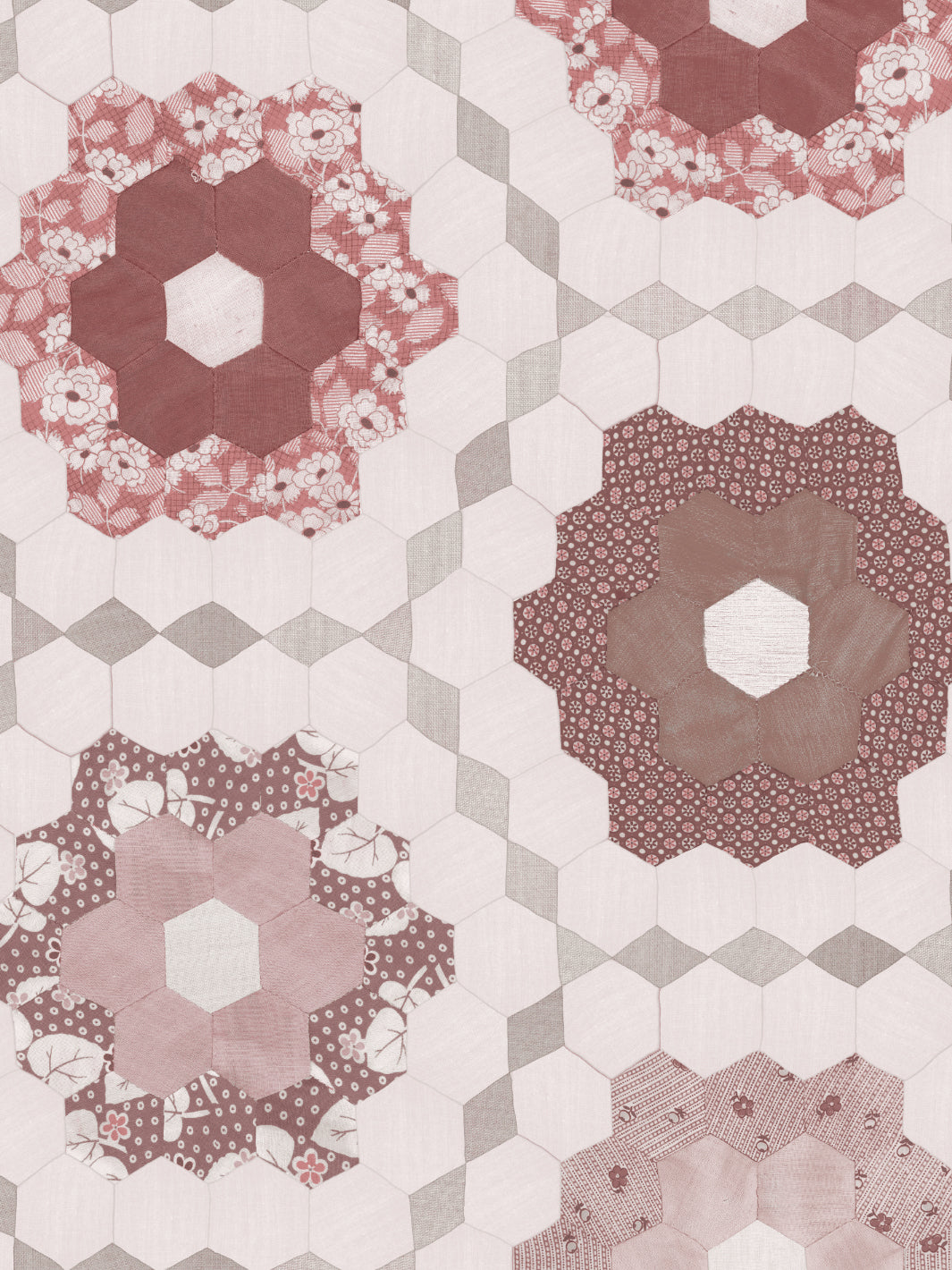 pinwheel quilt wallpaper chris benz port wine