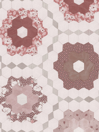 pinwheel quilt wallpaper chris benz port wine