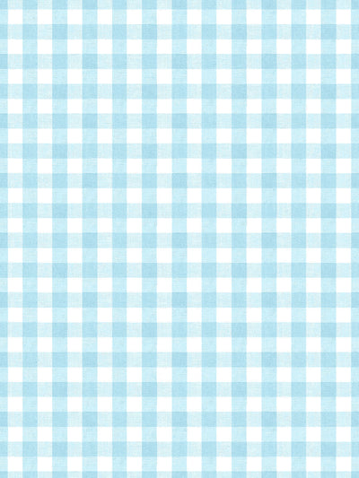 'Pixie Gingham' Wallpaper by Sarah Jessica Parker - Sky