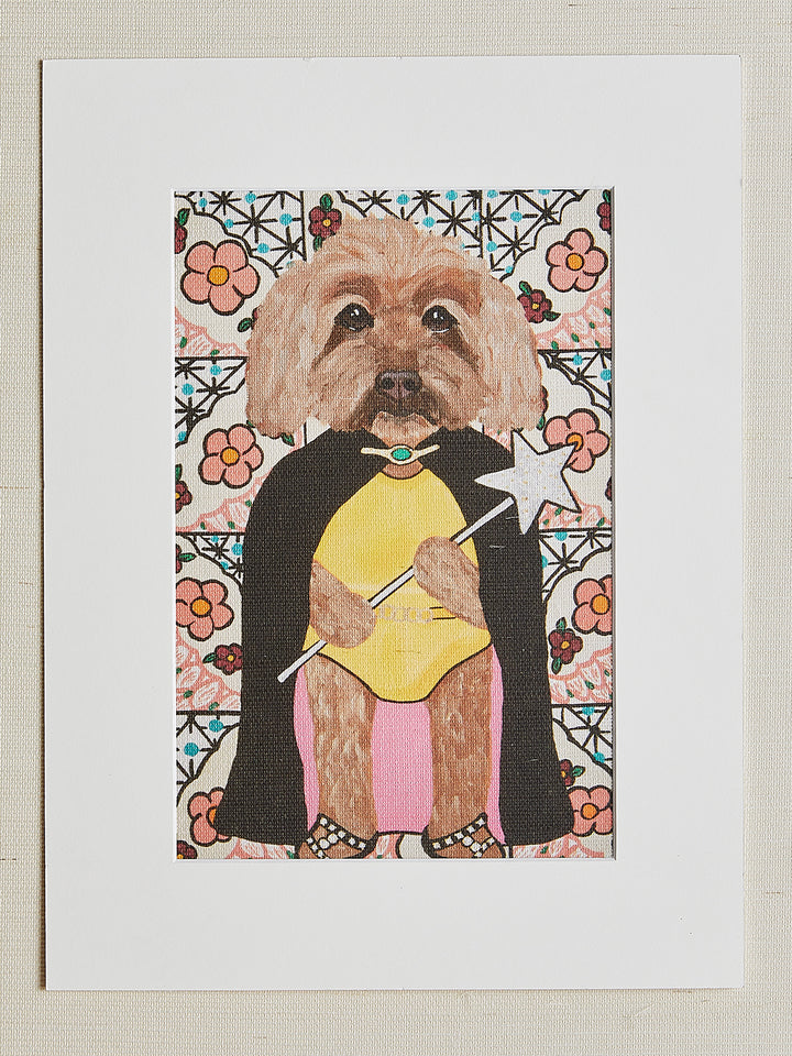 'Playing Dress Up In The Powder Room' by Carly Beck Art Print