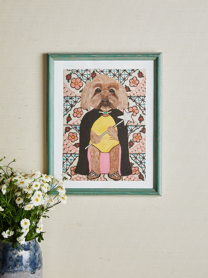 'Playing Dress Up In The Powder Room' by Carly Beck Art Print