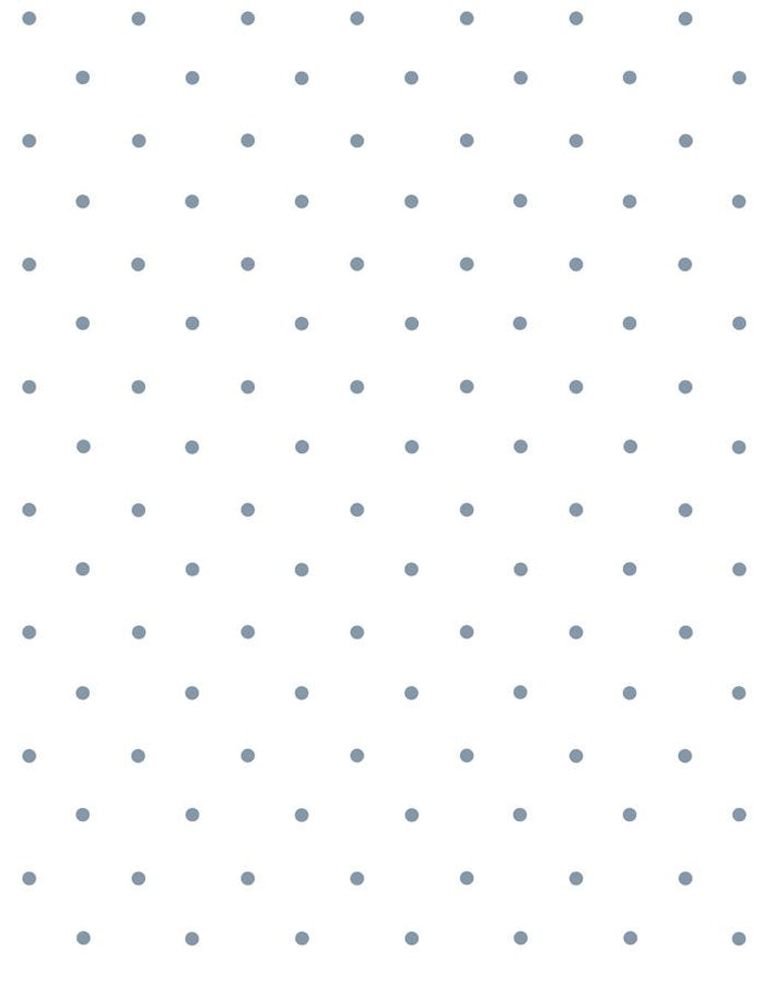 'Polka Dot' Wallpaper by Sugar Paper - French Blue On White