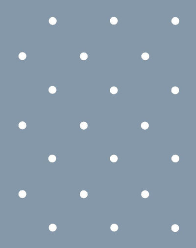 'Polka Dot' Wallpaper by Sugar Paper - French Blue