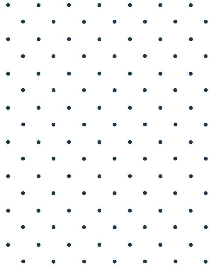 'Polka Dot' Wallpaper by Sugar Paper - Navy On White