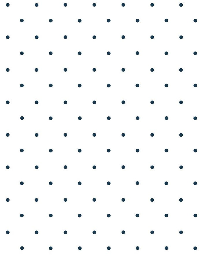 'Polka Dot' Wallpaper by Sugar Paper - Navy On White