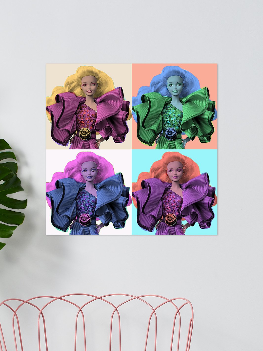 Artshoppe Pop Print Dream Date Barbie on Acrylic Barbie Wall Art Decor Art by Wallshoppe