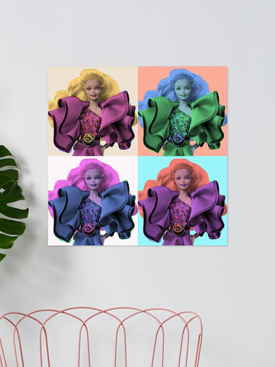 pop print dream date barbie on acrylic
