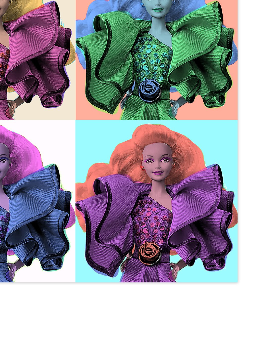 'Pop Print Dream Date Barbie™ sur acrylique