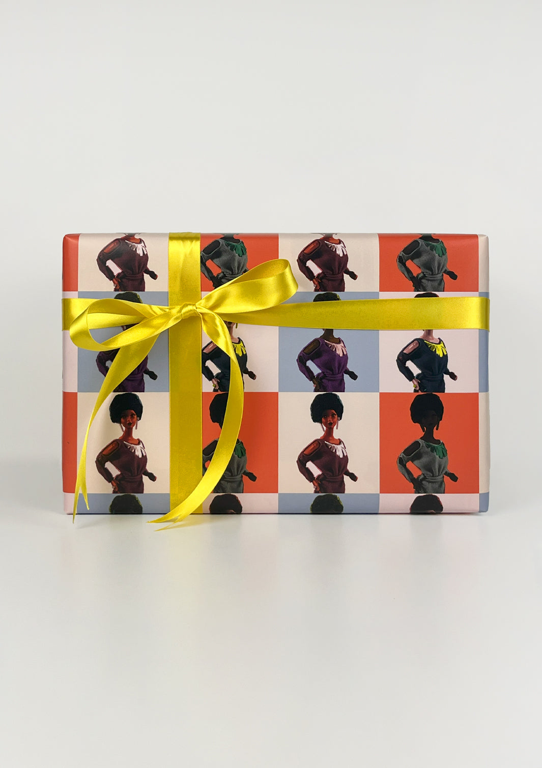 Pop Print Black Barbie™ Gift Wrap - Multi