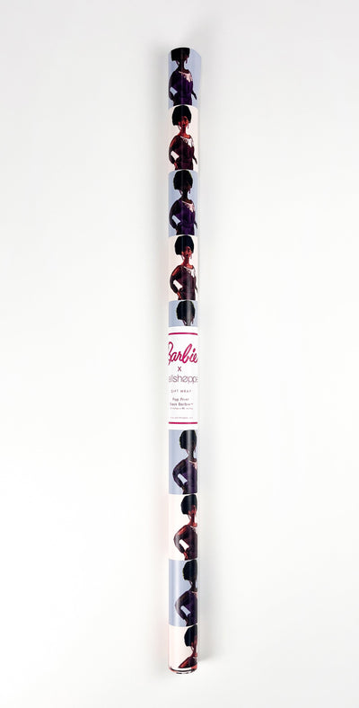 Pop Print Black Barbie™ Gift Wrap - Multi