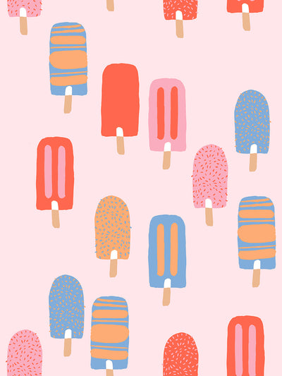 popsicles wallpaper by tea collection pink