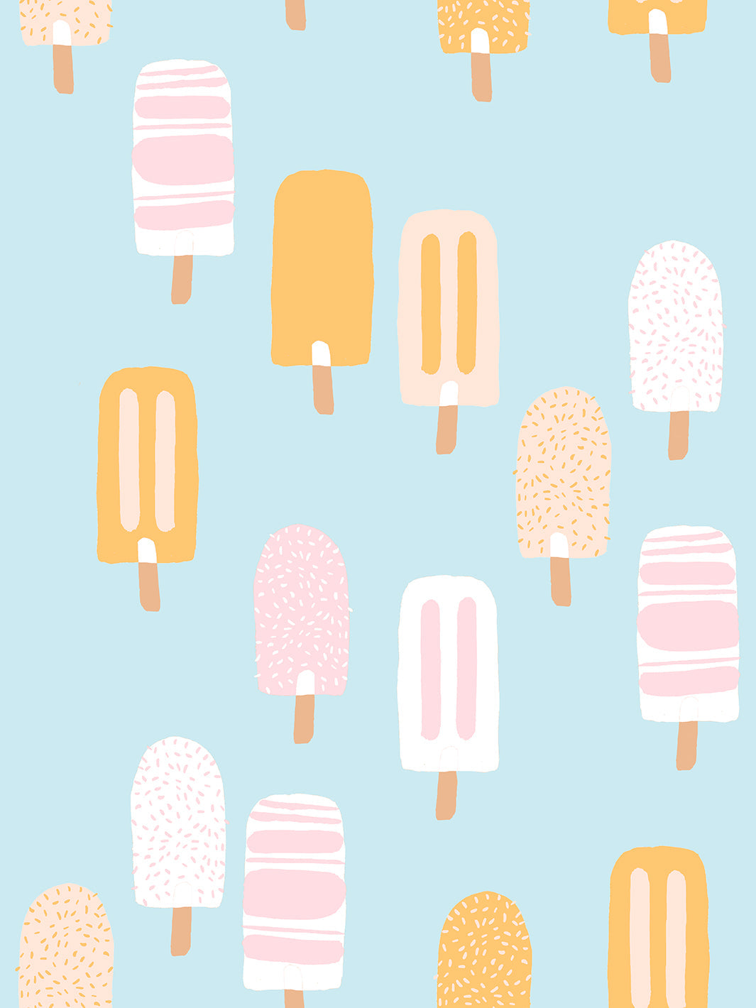 popsicles wallpaper by tea collection sky
