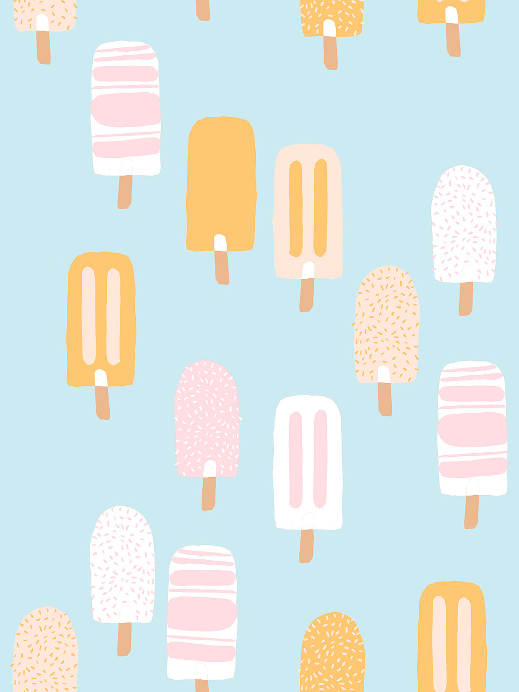 'Popsicles' Wallpaper by Tea Collection - Sky