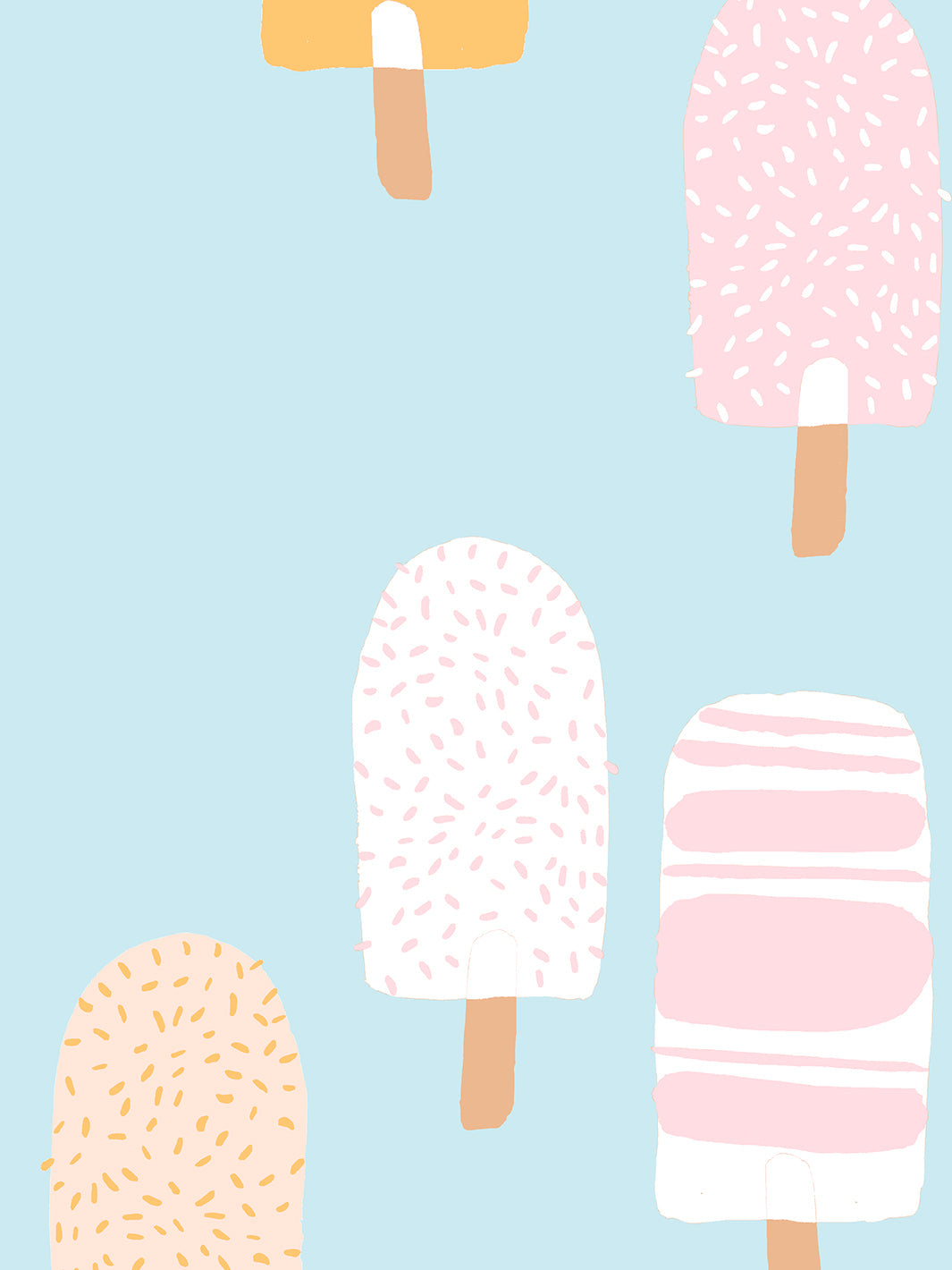 'Popsicles' Wallpaper by Tea Collection - Sky