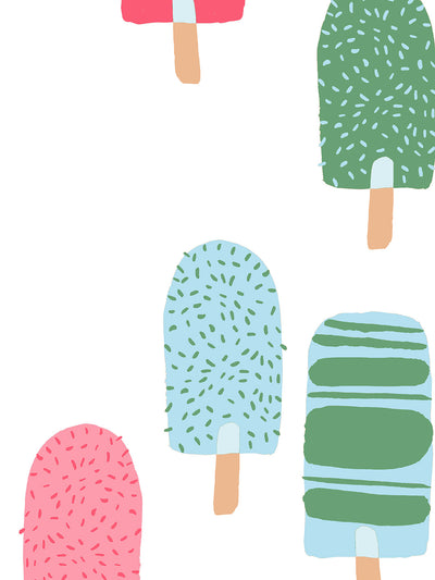 popsicles wallpaper by tea collection strawberry shortcake