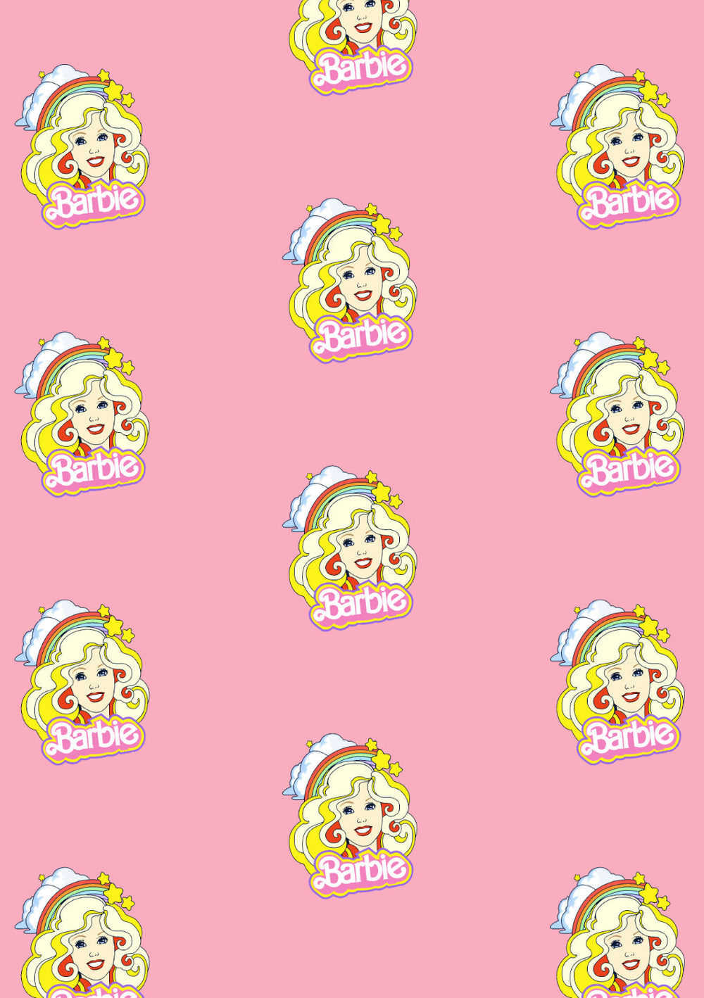 Rainbow Barbie™ Gift Wrap - Bubblegum