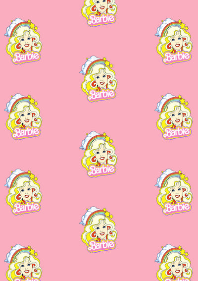 Rainbow Barbie™ Gift Wrap - Bubblegum