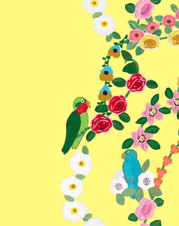 rainbow-garden-stripe-yellow-wallpaper-by-carly-beck
