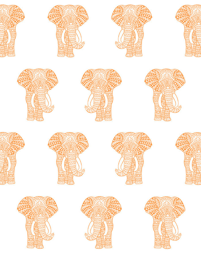 'Raja The Elephant' Wallpaper by Wallshoppe - Pushpop