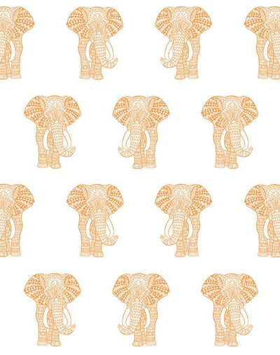 'Raja The Elephant' Wallpaper by Wallshoppe - Pushpop
