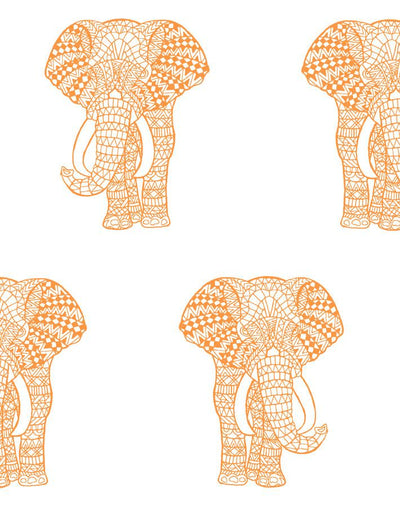 'Raja The Elephant' Wallpaper by Wallshoppe - Pushpop